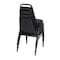Seating Regency Dining Cushioned Restaurant Stackable Chair (4 pack)- Black 8029BK4PK - alternate 4